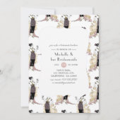 Rose Golden und Blush Einladung (Vorderseite)