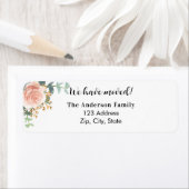 Rose Goldene Blumenfamilie zog neue Rücksendeadres (Insitu)