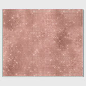 Rose Goldene Blush-Sequenzen in Funkelnd Kristalle Geschenkpapier (Flach)