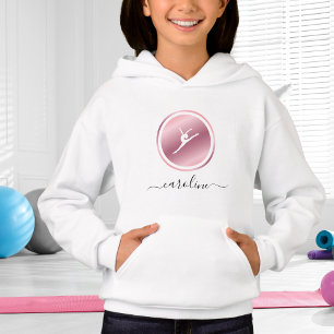 Rose Goldene Gymnastik Girls Name Gymnast Niedlich Hoodie