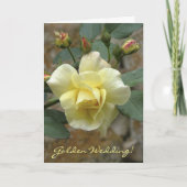 Rose, Goldene Hochzeit! Karte (Vorderseite)