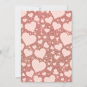 Rose Goldene Königin des Herzens Geburtstag Einladung (Rückseite)