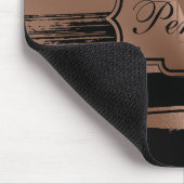 Rose Goldene Pinselstriche Mousepad (Ecke)