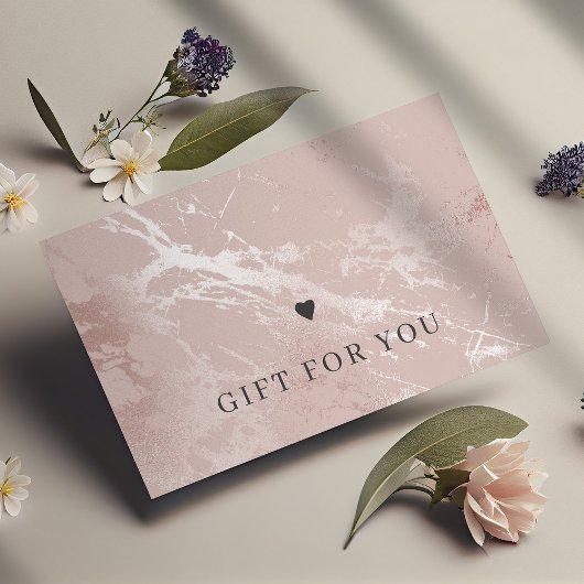 Rose Goldene Rosa Geschenkgutschein