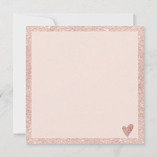 Rose Goldene Rosa Vierkantschenkel Logo (Rückseite)