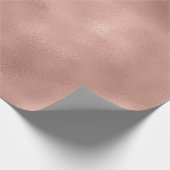 Rose Goldene Rose Metallischer Minimalismus Glaspf Geschenkpapier (Ecke)