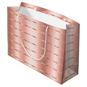 Rose Goldene Schleifen-Bogen-Brautparty Große Geschenktüte
