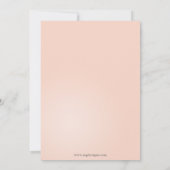 Rose Goldene Schneeflocken Winter Brautparty laden Einladung (Rückseite)