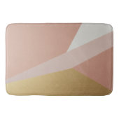 Rose Goldene Stundengeometrie Badematte (Vorderseite)