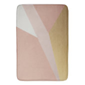 Rose Goldene Stundengeometrie Badematte (Vorderseite Vertikal)