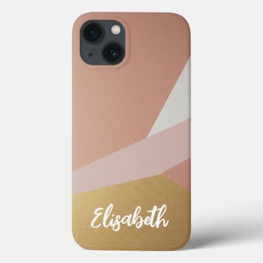 Rose Goldene Stundengeometrie Case-Mate iPhone Hülle (Rückseite)