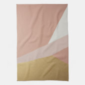 Rose Goldene Stundengeometrie Geschirrtuch (Vertikal)