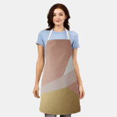 Rose Goldene Stundengeometrie Schürze (Getragen)