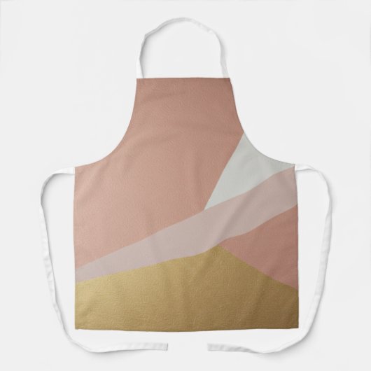 Rose Goldene Stundengeometrie Schürze (Vorderseite)