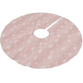 Rose goldenes Weihnachtsbaummuster modern Polyester Weihnachtsbaumdecke