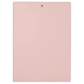 Rose Goldfarbe beruflich Girly Monogramm Name Klemmbrett (Rückseite)