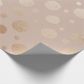 Rose, goldfarben und beige geschenkpapier (Ecke)