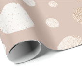 Rose, goldfarben und beige geschenkpapier (Rolleneckpunkt)