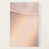 Rose goldfarbene Augenschminke lange Wimpern Planer (Rückseite)