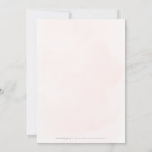 Rose goldfarbene klassische Kalligraphie WE NOCH D Einladung (Rückseite)