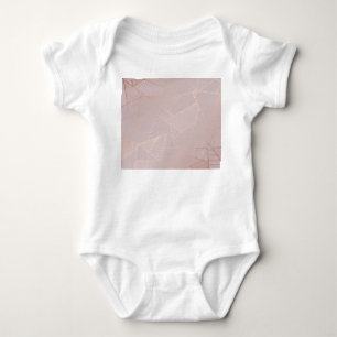 Rose goldfarbener Hintergrund, elegant. Baby Strampler