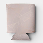 Rose goldfarbener Hintergrund, elegant. Dosenkühler (Rückseite)