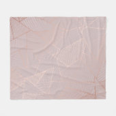 Rose goldfarbener Hintergrund, elegant. Fleecedecke (Vorderseite (Horizontal))