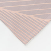 Rose goldfarbener Hintergrund, elegant. Fleecedecke (Ecke)