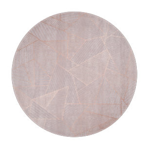 Rose goldfarbener Hintergrund, elegant. Schneidebrett