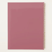 Rose goldfarbener Sonderplaner 2023 Planer (Rückseite)