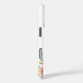 Rose Goldflorale Monogramm Case-Mate iPhone Hülle (Rückseite / Rechts)