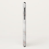 Rose Goldfolie Ananas auf Weißmarmor Case-Mate iPhone Hülle (Hinten/Links)