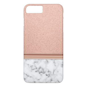 Rose Goldfolie auf Marmor Case-Mate iPhone Hülle