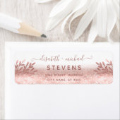 Rose Goldfolie botanische Glitterkalligraphie (Insitu)