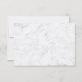 Rose Goldfolie Marmor Brauch danke Ihnen Hochzeit (Rückseite)