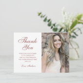 Rose Goldfolie schick Foto Danke Sweet 16 (Stehend Vorderseite)