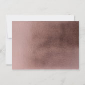 Rose Goldfolie schick Foto Danke Sweet 16 (Rückseite)