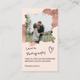 Rose Goldfotograf Blumenkollage 2 Foto Visitenkarte