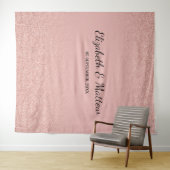 Rose Goldglanz Rosa Hintergrund Tepestry Wandteppich (Beispiel (Horizontal))