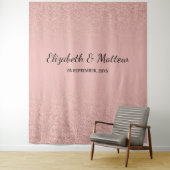 Rose Goldglanz Rosa Hintergrund Tepestry Wandteppich (Beispiel)