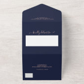 Rose Goldgrenzenmarinade All In One Einladung (Außenbereich)