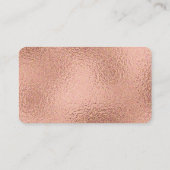 Rose Goldgrün Moderne Gewinnerkarten Begleitkarte (Rückseite)