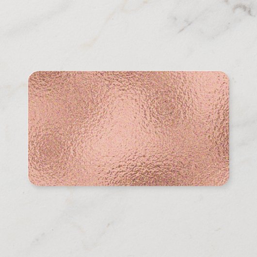 Rose Goldgrün Moderne Gewinnerkarten Begleitkarte (Rückseite)