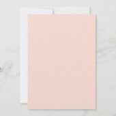 Rose Goldgrün Pfirsichfarben Luxus-Brautparty Einladung (Rückseite)