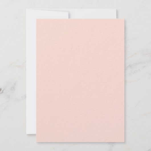 Rose Goldgrün Pfirsichfarben Luxus-Brautparty Einladung (Rückseite)