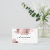 Rose Goldgurt Glitzer Salon Make-up Künstler Busin Visitenkarte (Stehend Vorderseite)