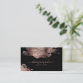 Rose Goldgürtel Glitzer Salon Make-up Künstler Visitenkarte (Stehend Vorderseite)