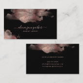 Rose Goldgürtel Glitzer Salon Make-up Künstler Visitenkarte (Vorne/Hinten)