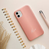 Rose goldgürtelige Unterschrift personalisiert Case-Mate iPhone Hülle