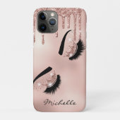 Rose goldgürtig lasche Queen lashes augen Case-Mate iPhone Hülle (Rückseite)